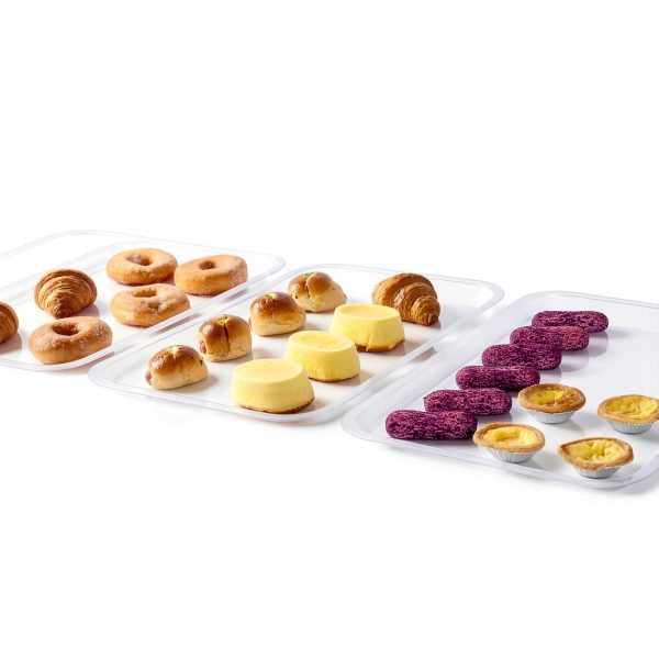 YBSVO Acrylic Bakery Display Tray Clear Modern Food Service-4
