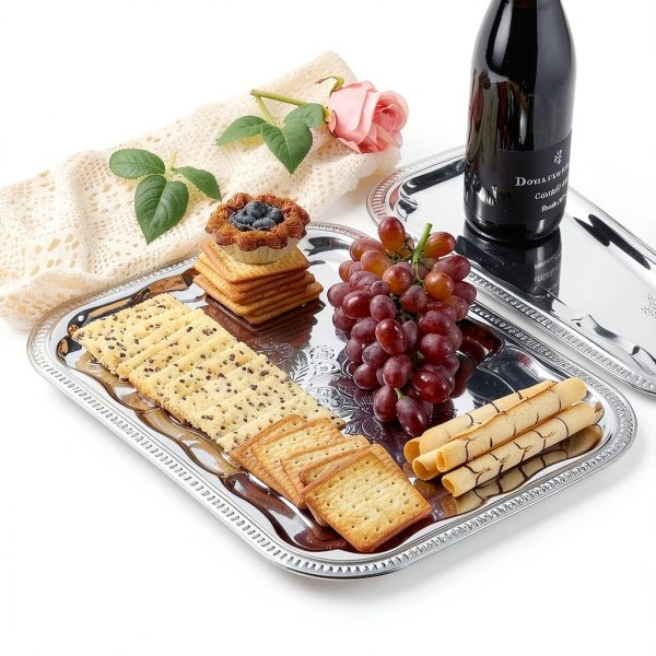 Food Service Display Tray Durable Plastic Serving Tray-3