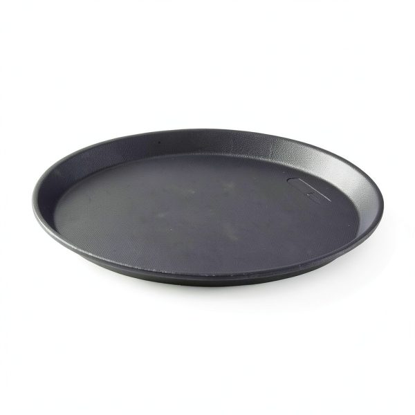 Cambro 11 Inch Round Service Tray Durable Fiberglass NonSkid-1