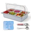 Stainless Steel Breakfast Tray Enkreefi Silver-1