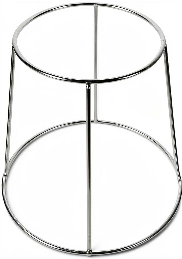 Cabilock seafood display stand with polished silver finish on a buffet table
