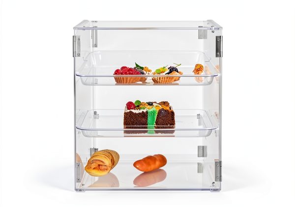 YBSVO Acrylic Bakery Display Tray Clear Modern Food Service-5