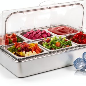 Stainless Steel Breakfast Tray Enkreefi Silver-0