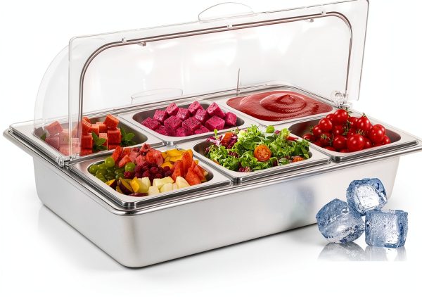 Stainless Steel Breakfast Tray Enkreefi Silver-0