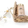 YRLSOTGE Hyacinth Storage Basket Rectangular Rustic Handle-5