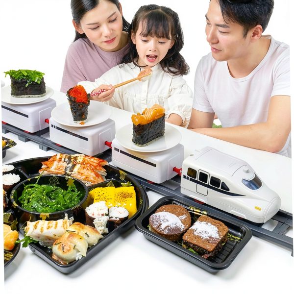 Csafyrt Sushi Train Toy ABS Material Motorized Conveyor Belt-5