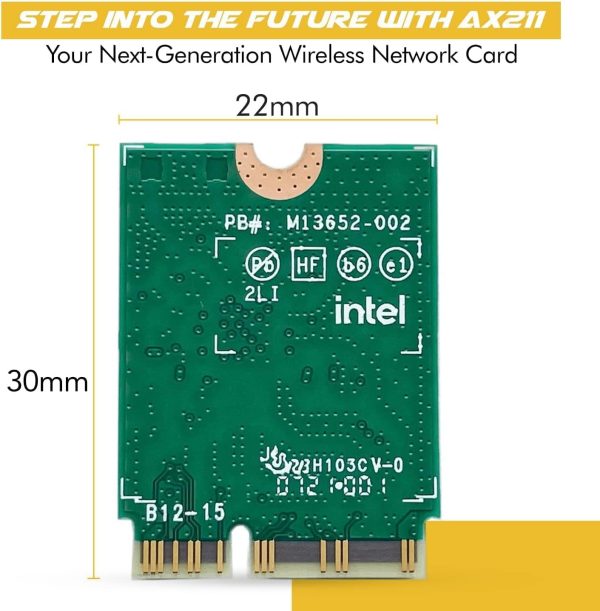 HighZer0 Electronics Wi-Fi 6E Network Card AX211NGWG-1