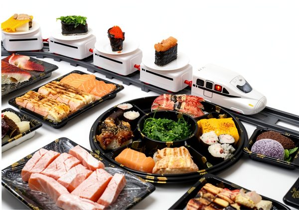 Csafyrt Sushi Train Toy ABS Material Motorized Conveyor Belt-6