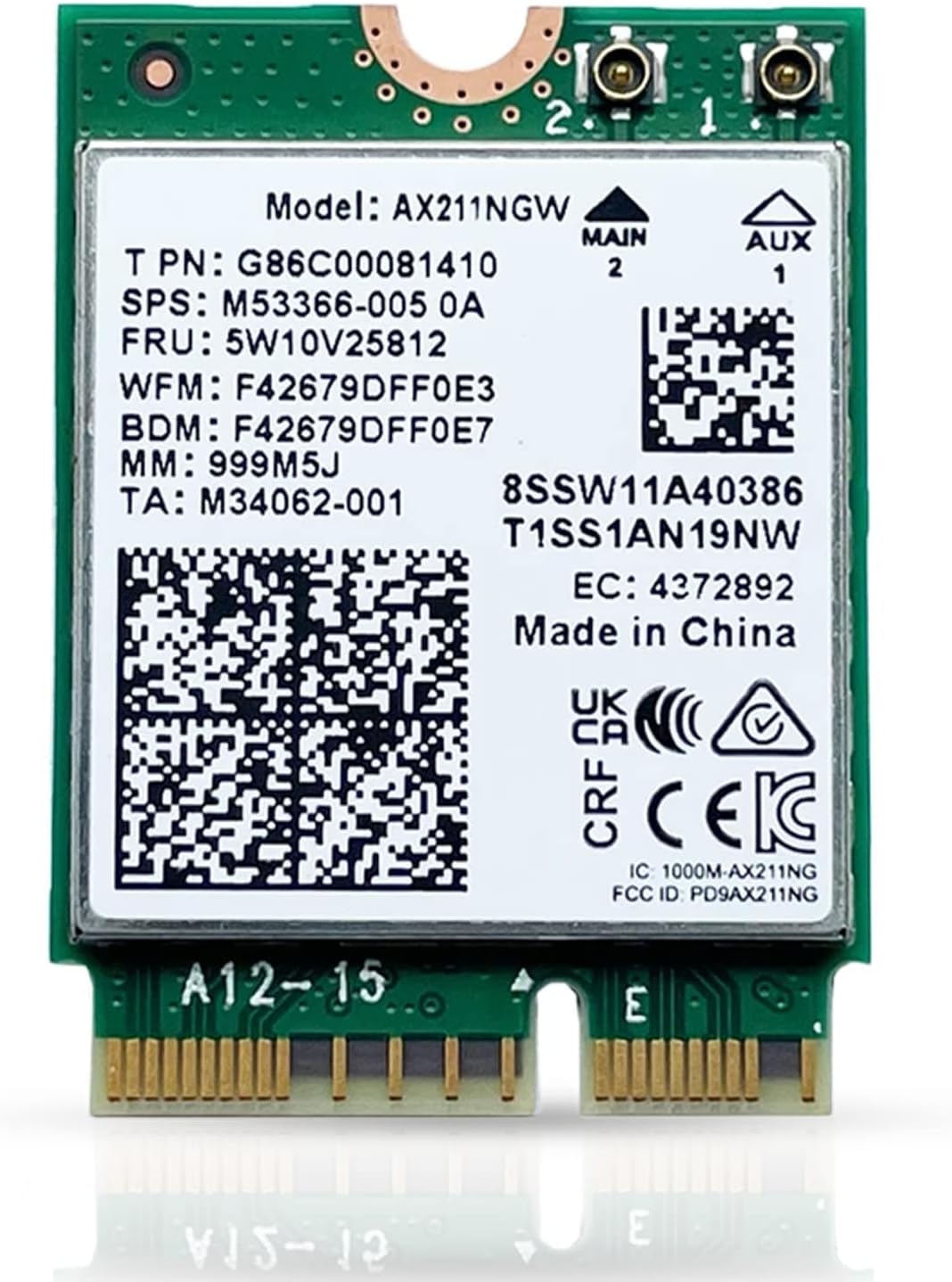 Installing HighZer0 AX211NGWG Wi‑Fi 6E Network Card on a wooden desk
