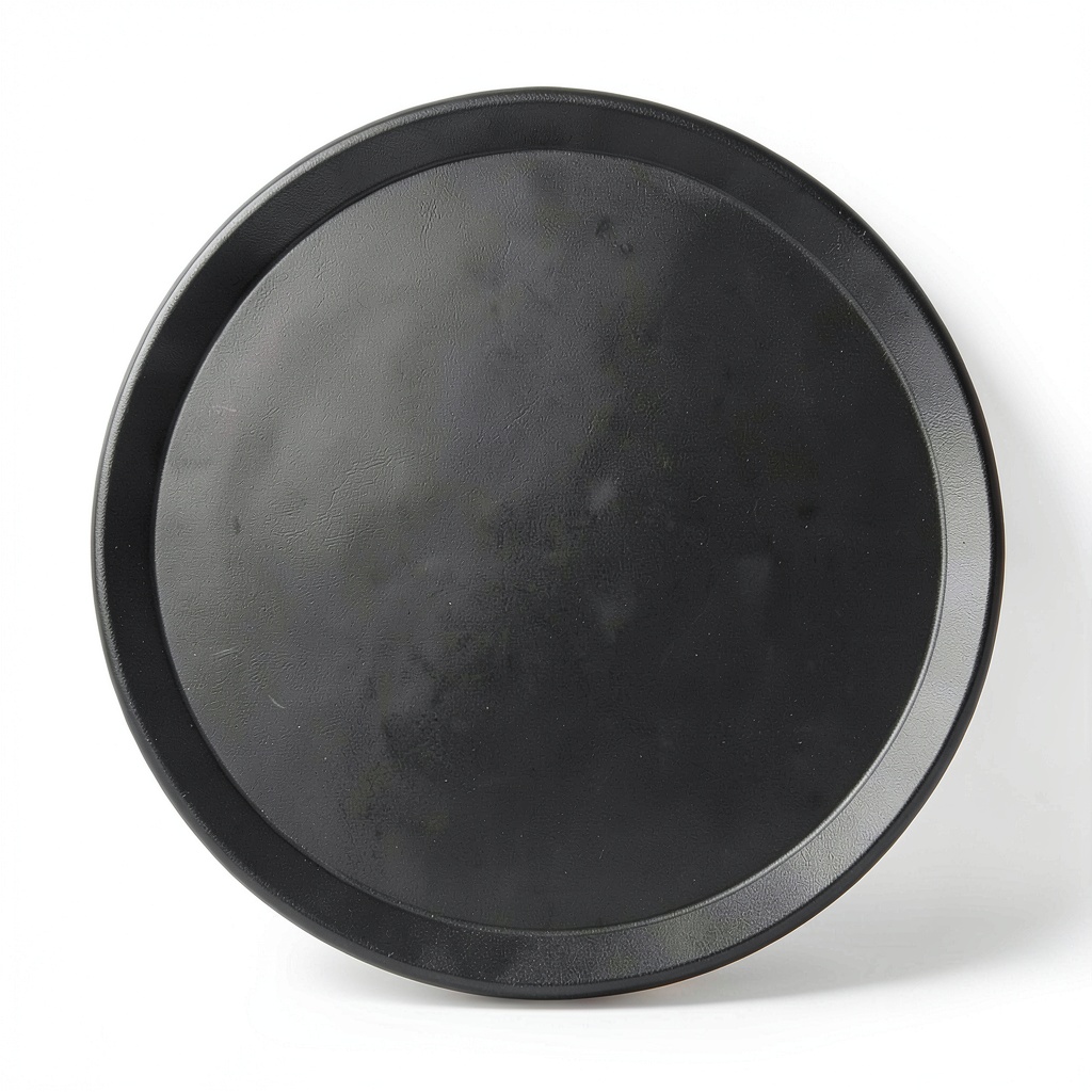 Cambro 11-inch round service tray on a countertop