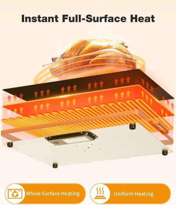 Warmounts Gold Porcelain Electric Warming Tray Food Service-1