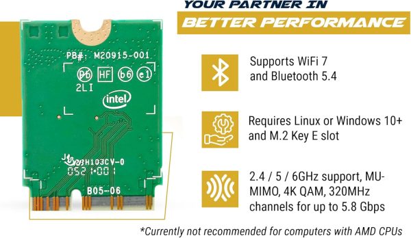 HighZer0 Wi-Fi 7 M.2 PCIe Adapter for PC-1