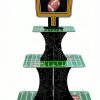 Football Cupcake Stand GuoZhiXin Square Tray-0
