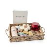 YRLSOTGE Hyacinth Storage Basket Rectangular Rustic Handle-4