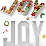 KAINSY White Food-Grade Cardboard JOY Letter Trays-0