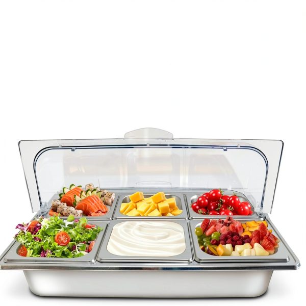 Stainless Steel Breakfast Tray Enkreefi Silver-3