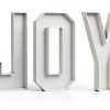 KAINSY White Food-Grade Cardboard JOY Letter Trays-8