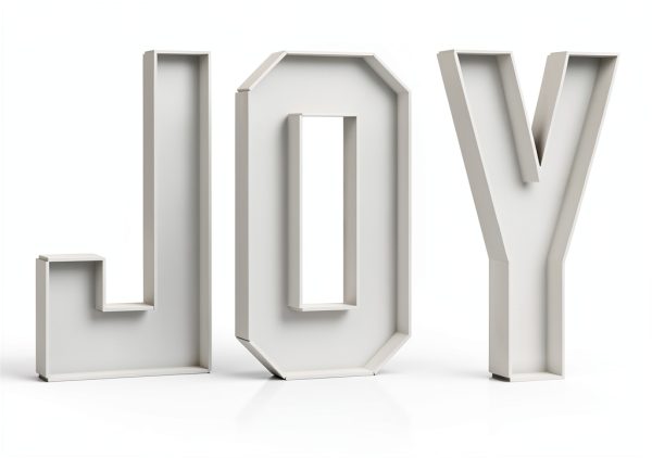 KAINSY White Food-Grade Cardboard JOY Letter Trays-8
