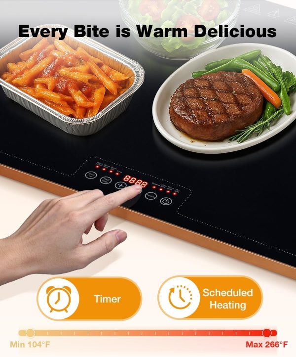 Warmounts Gold Porcelain Electric Warming Tray Food Service-2