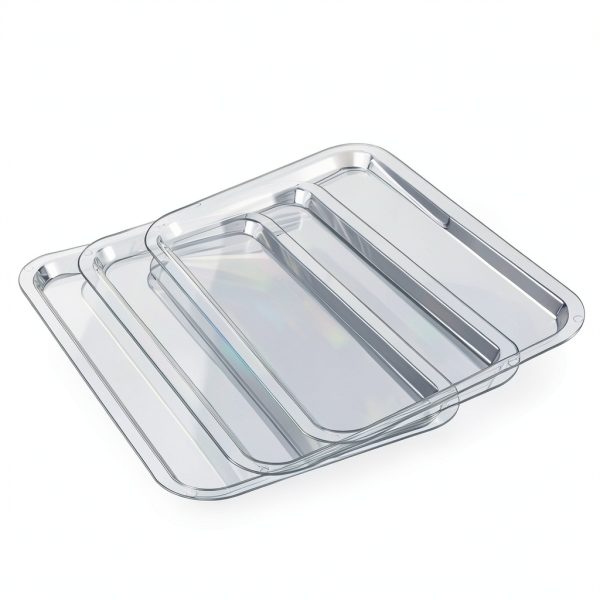 YBSVO Acrylic Bakery Display Tray Clear Modern Food Service-2