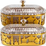 Saim Eid Dining Table Tray Acrylic Metal Middle Eastern-0