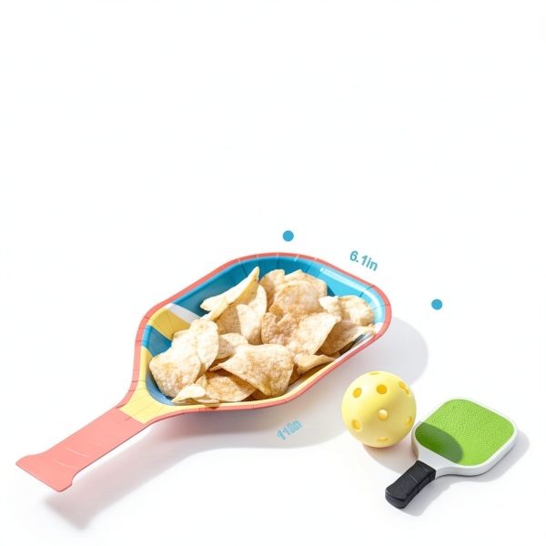 LemonRoad Colorful Paper Food Trays Sports Party Snack Bowls-1