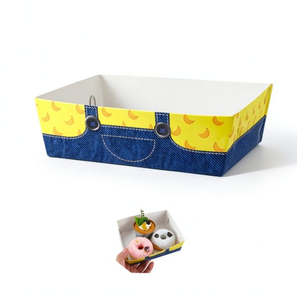 Paper Snack Tray Czlotyh Farmhouse Jeans-1