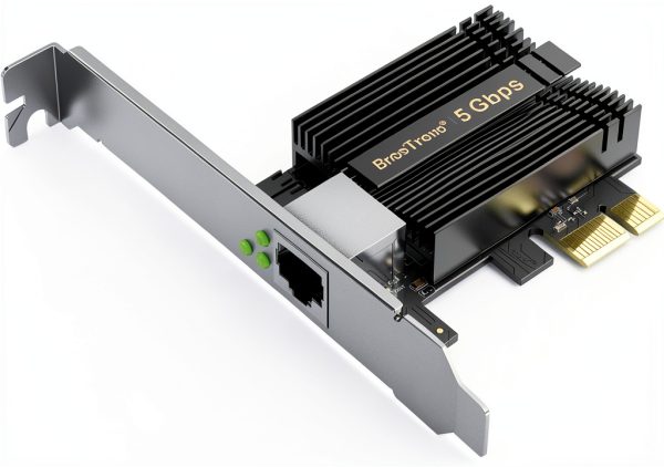 BrosTrend 5 Gbps PCIe Network Card for Gaming and Streaming-0