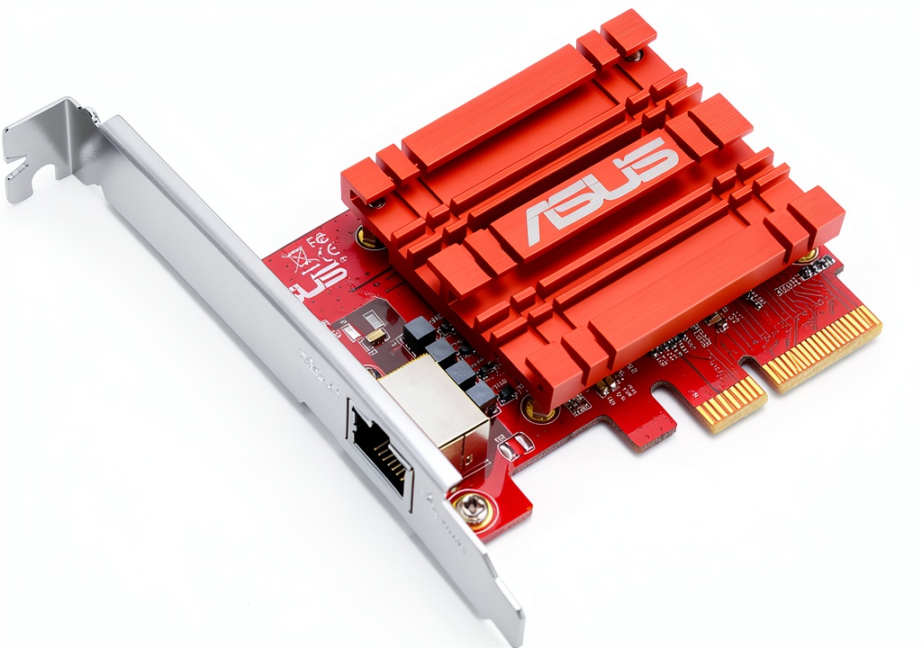 Installing ASUS XG-C100C 10Gbps Networking Card on a wooden desk