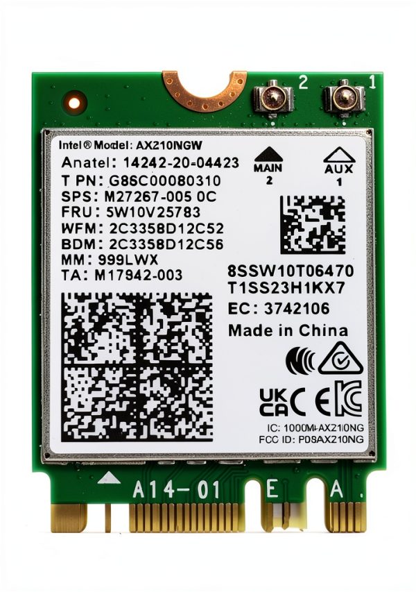 Intel AX210.NGWG Dual-Stream Wi-Fi 6E Card-0