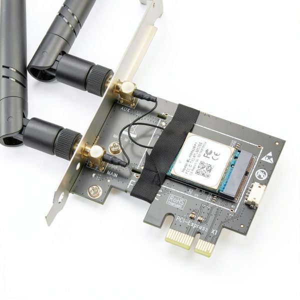 glotrends M.2 to PCIe WiFi Bluetooth Adapter-5
