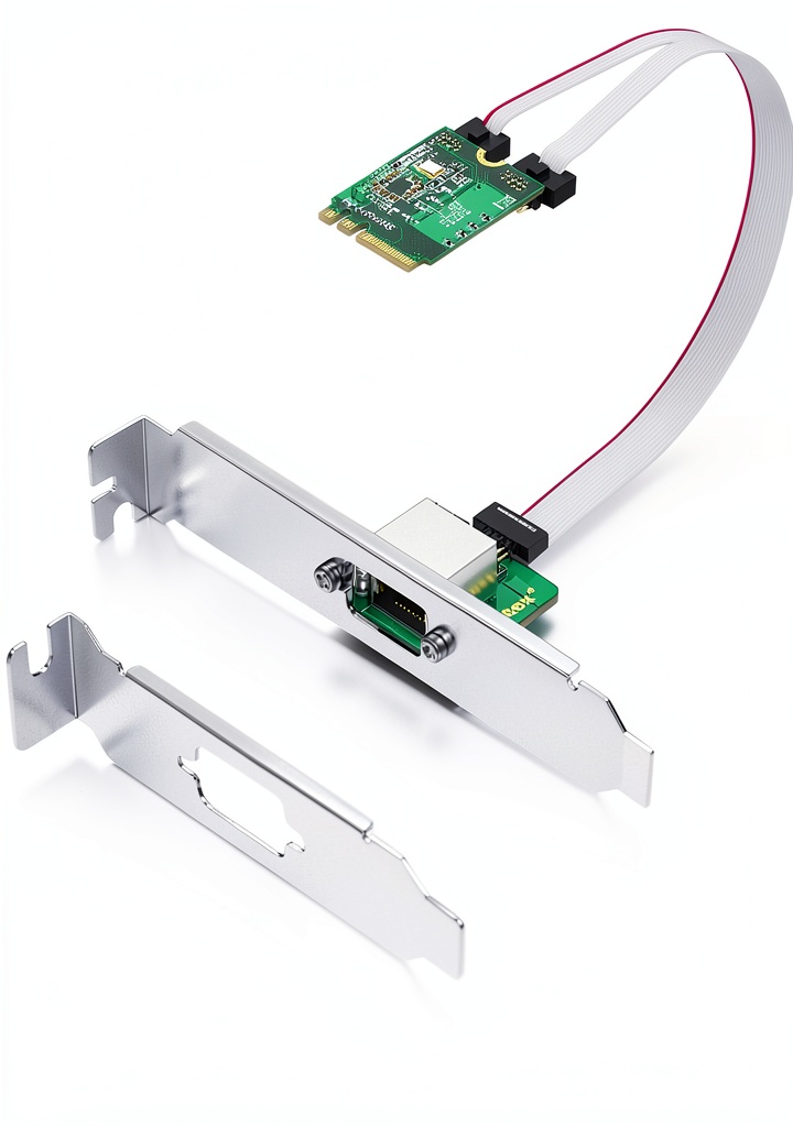 10Gtek RJ45 network card installed in a PC
