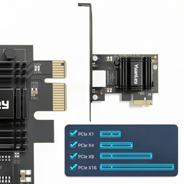 YS-2.5G 2.5G PCIe Ethernet Network Card Ultra-Fast Dual Bracket-4
