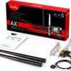Cudy WE3000 WiFi 6 PCIe Card with Dual Antennas and Bluetooth 5.2-8