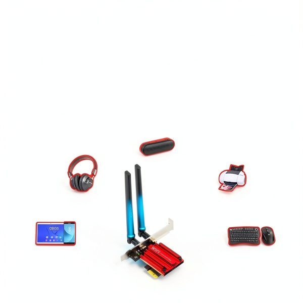 WiFi 6E Network Card UFON PCE-AX210 PCIe with Bluetooth 5.3 and WPA3-2