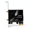MSI NCM865 Wi‑Fi 7 Internal Networking Card 5.8 Gbps 320 MHz 4096‑QAM-4