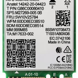 Intel Wi‑Fi 6E AX210 Wireless Card with Bluetooth 5.3 – NICGIGA M.2-0