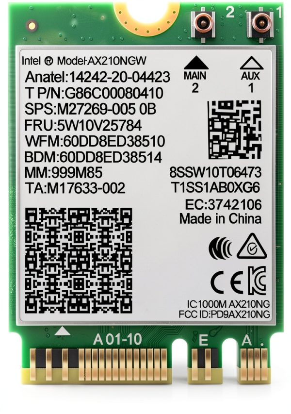 Intel Wi‑Fi 6E AX210 Wireless Card with Bluetooth 5.3 – NICGIGA M.2-0