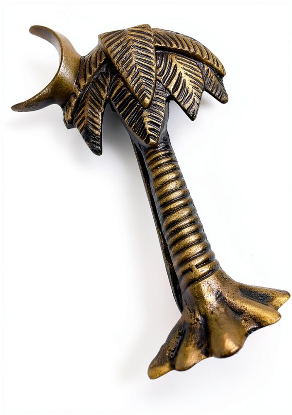 Antique Palm Tree Door Knocker by 5MOONSUN5 Bronze Handcrafted-8