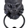 Ebros Faux Stone Door Knocker Mystical Cheshire Cat Gargoyle 7.25"-7