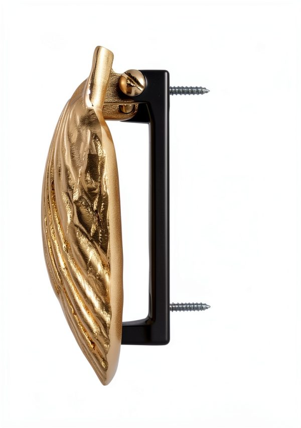 Michael Healy Scallop Door Knocker Brass Traditional Small Size-8