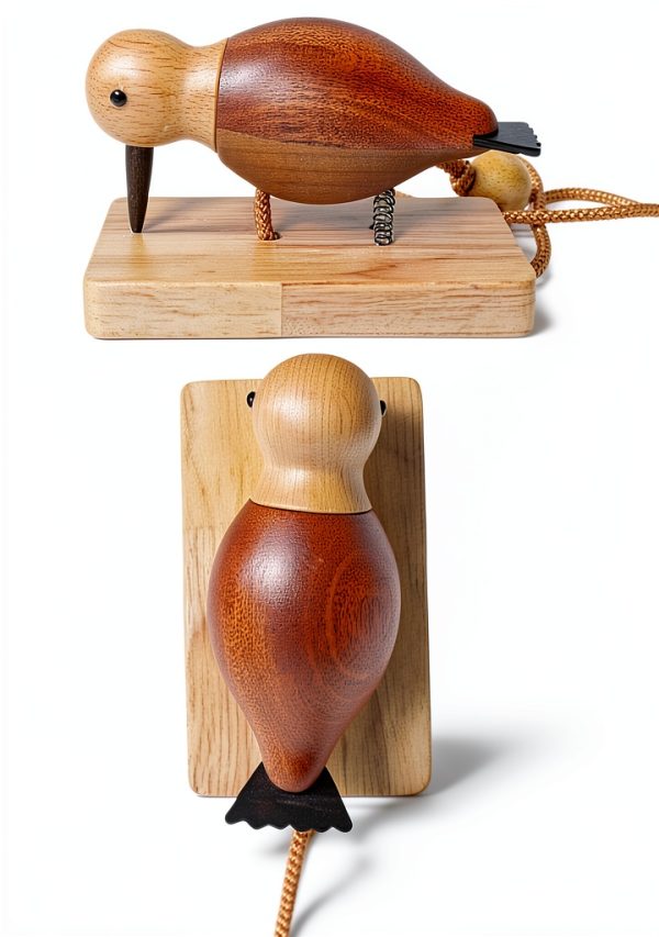 Handmade Wooden Woodpecker Door Knocker by Eaygeall Premium Wood-3