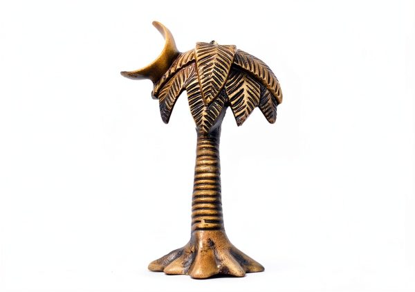 Antique Palm Tree Door Knocker by 5MOONSUN5 Bronze Handcrafted-1