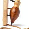 Handmade Wooden Woodpecker Door Knocker by Eaygeall Premium Wood-1