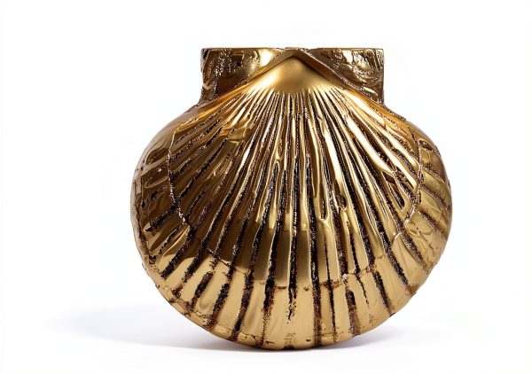 Michael Healy Scallop Door Knocker Brass Traditional Small Size-3