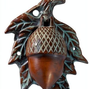 Acorn Door Knocker SPI Home Solid Brass Rustic Weathered Green Finish-0