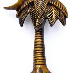 Antique Palm Tree Door Knocker by 5MOONSUN5 Bronze Handcrafted-0