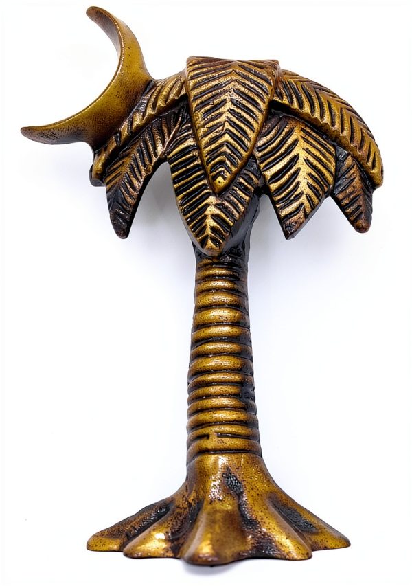 Antique Palm Tree Door Knocker by 5MOONSUN5 Bronze Handcrafted-0