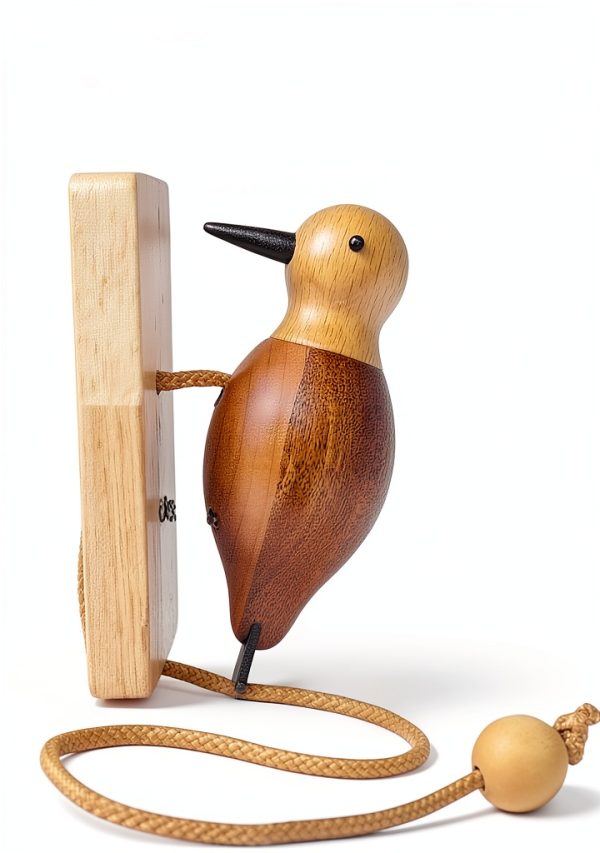Handmade Wooden Woodpecker Door Knocker by Eaygeall Premium Wood-6