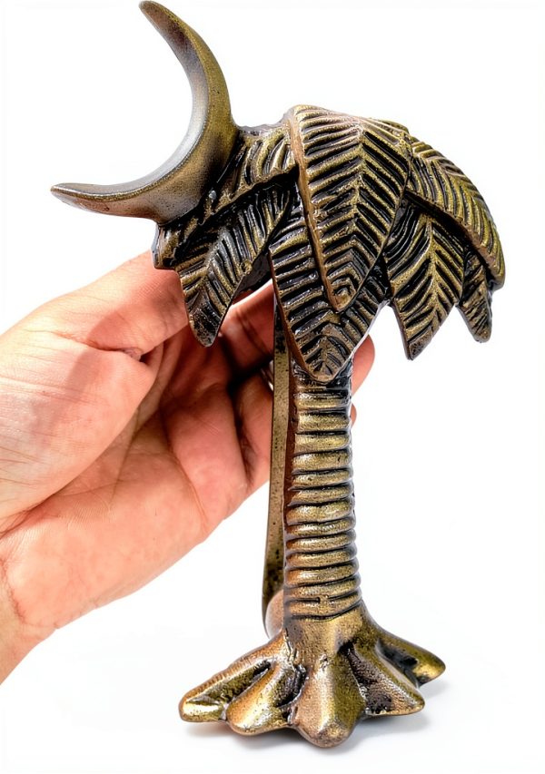 Antique Palm Tree Door Knocker by 5MOONSUN5 Bronze Handcrafted-5